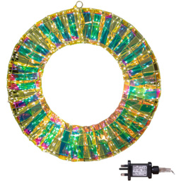 Samuel Alexander 45cm Iridescent Dream 600 Warm White LED Wreath - thumbnail 3