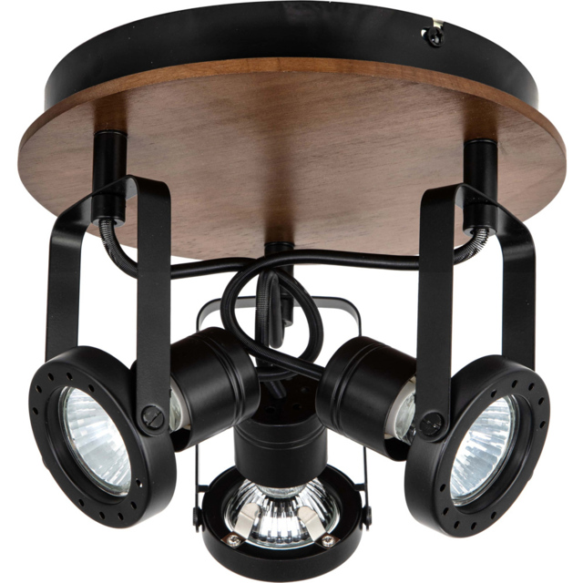 Cosylyte Riverton 3 Light Matt Black Spotlight - image 1