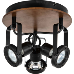 Cosylyte Riverton 3 Light Matt Black Spotlight