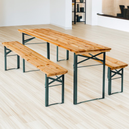 tectake Sissi Foldable Picnic Table and Bench Set - thumbnail 1