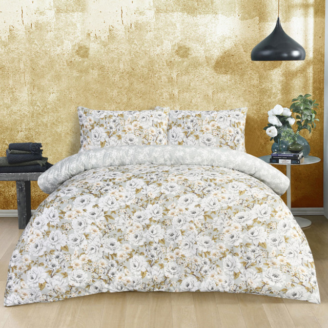 Smart Living Green Single Elegant Blooms Duvet Set - image 1