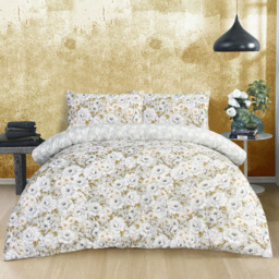 Smart Living Green Single Elegant Blooms Duvet Set