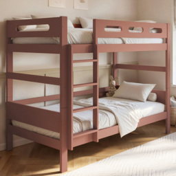 Flair Elijah Pink Detachable Wooden Bunk Bed - thumbnail 1