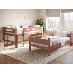 Flair Elijah Pink Detachable Wooden Bunk Bed - thumbnail 4