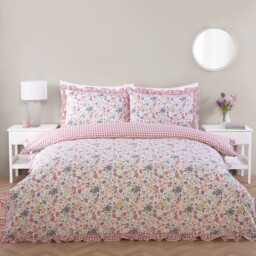 Ayva Multicolour Double Floral Duvet Set - thumbnail 1