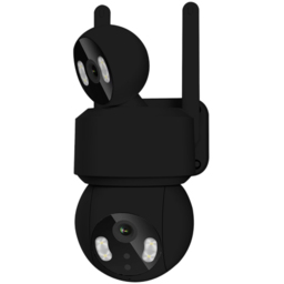 Ener-J Black Dual Lens Smart WiFi Outdoor IP Dome Camera