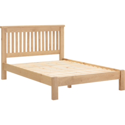 Seconique Windsor Double Natural Oak Low End Bed Frame - thumbnail 2