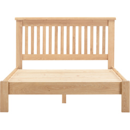 Seconique Windsor Double Natural Oak Low End Bed Frame - thumbnail 3