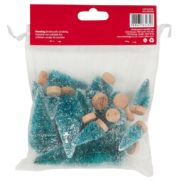 Pack of 15 Large Craft Trees - Teal - thumbnail 2