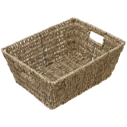 JVL Seagrass Rectangular Storage Basket 2 Pack - thumbnail 4