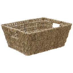 JVL Seagrass Rectangular Storage Basket 2 Pack - thumbnail 3