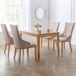 Julian Bowen Cotswold Loire Oak 4 Seater Dining Set