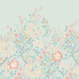 Origin Murals Trailing Lily Blue Wall Mural - thumbnail 2