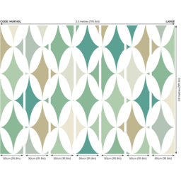 Origin Murals Green Formation Green Wall Mural - thumbnail 4