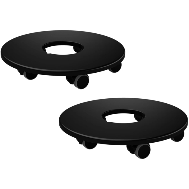 LECHUZA 2 Pack Black Coaster - image 1