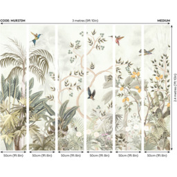 Origin Murals Lemon Tree Forest White and Green Wall Mural - thumbnail 3