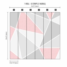 Superfresco Easy Trinity Geometric Blush Wall Mural - thumbnail 3