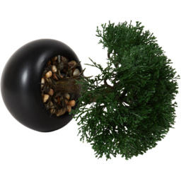 Black Bonsai Tree Artificial Plant in Black Pot 26cm - thumbnail 4