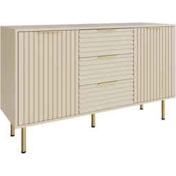 GFW Nervata 2 Door 3 Drawer Cream Sideboard - thumbnail 2