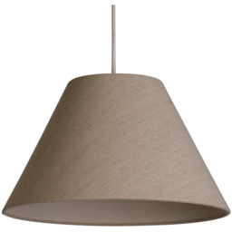 Lighting Collection Luna Linen Natural Tapered Shade