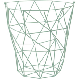 Premier Housewares Vertex Green Finish Storage Basket