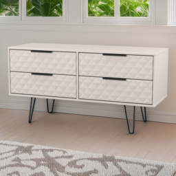 Crowndale Harlequin 4 Drawer Kashmir Matt Bed Box Ready Assembled - thumbnail 1