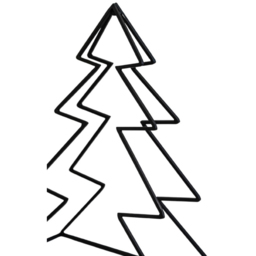 Ivyline Tree-Shaped Black Metal Log Holder Set of 2 - thumbnail 3