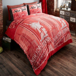 Smart Living Red Double Inspire Duvet Set - thumbnail 1
