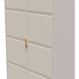 Crowndale Cube 2 Door Matt Kashmir Wardrobe Ready Assembled - thumbnail 4