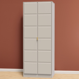 Crowndale Cube 2 Door Matt Kashmir Wardrobe Ready Assembled - thumbnail 1