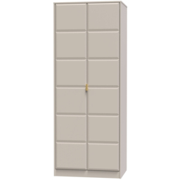 Crowndale Cube 2 Door Matt Kashmir Wardrobe Ready Assembled - thumbnail 2