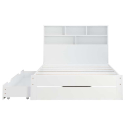 Alfie Small Double White Storage Bed - thumbnail 3
