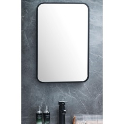 Bathstore Black Frame Rectangle Bathroom Mirror Black - thumbnail 2