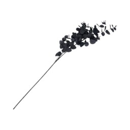 Black Silk Eucalyptus Single Stem Artificial Plant 87cm - thumbnail 3