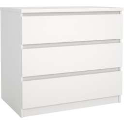 Florence Naia 3 Drawer White Chest of Drawers - thumbnail 2