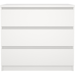 Florence Naia 3 Drawer White Chest of Drawers - thumbnail 3
