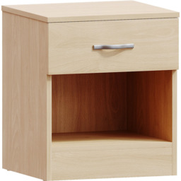 Vida Designs Riano Single Drawer Pine Bedside Table - thumbnail 2