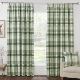 Henderson Thermal Curtain - Green / 168cm / 229cm - thumbnail 1