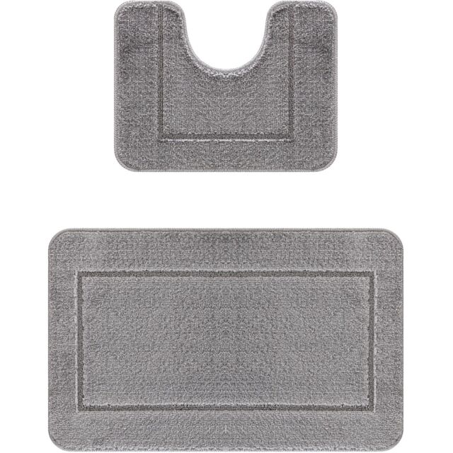 Chelsea Grey Bath Mat Set 2 Piece - image 1