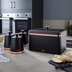 Tower 3 Piece Cavaletto Black Canister Set - thumbnail 4