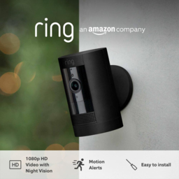 Ring Black Outdoor Stick Up Camera - thumbnail 3