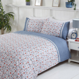 Rapport Home Penelope King Size Blue Duvet Set - thumbnail 1