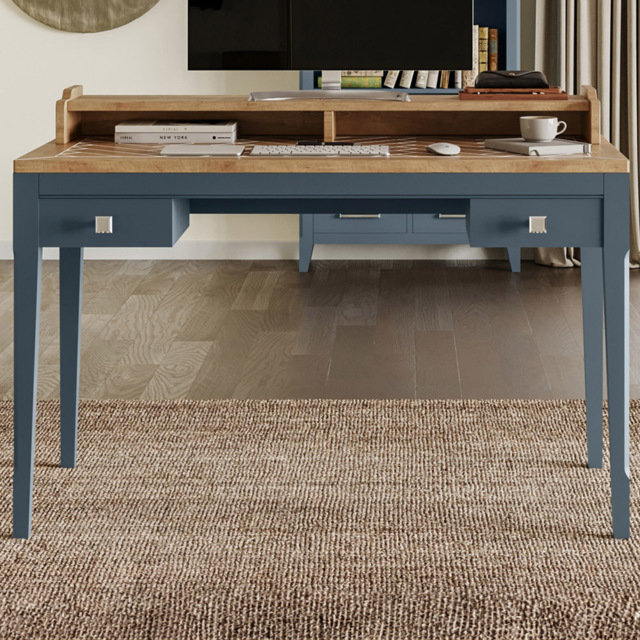 Baumhaus Signature 2 Drawer 2 Shelf Blue Dressing Table - image 1