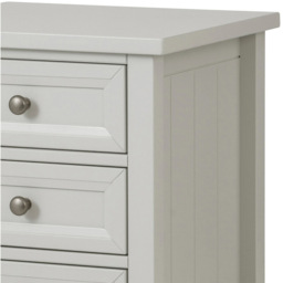 Julian Bowen Maine 3 Drawer Dove Grey Bedside Table - thumbnail 4