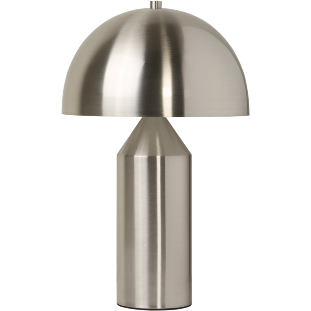 Lighting Collection Elias Silver Satin Dome Table Lamp - image 1