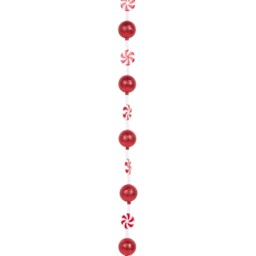 Candy Cane Lane Red Garland 180cm