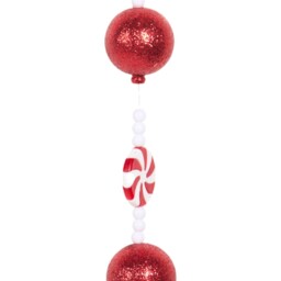 Candy Cane Lane Red Garland 180cm - thumbnail 3