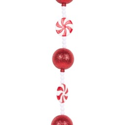 Candy Cane Lane Red Garland 180cm - thumbnail 2