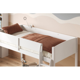 Flair Loop White Wooden Mid Sleeper Cabin Bed - thumbnail 2