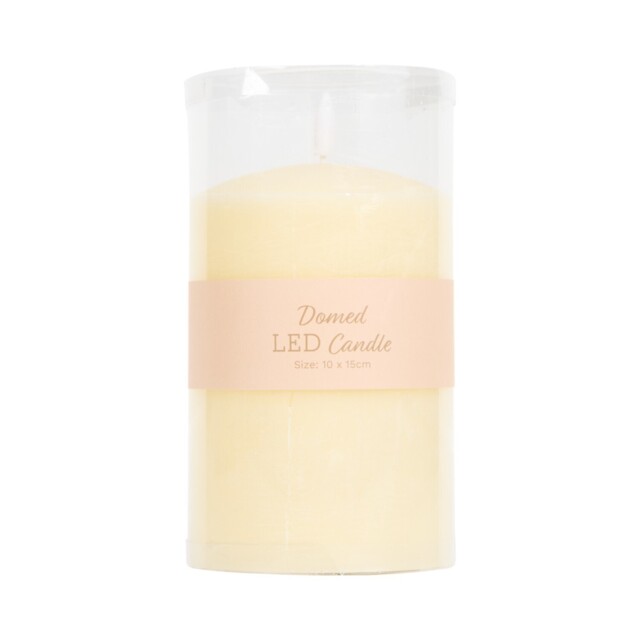 Natural Domed LED Candle 15cm - image 1